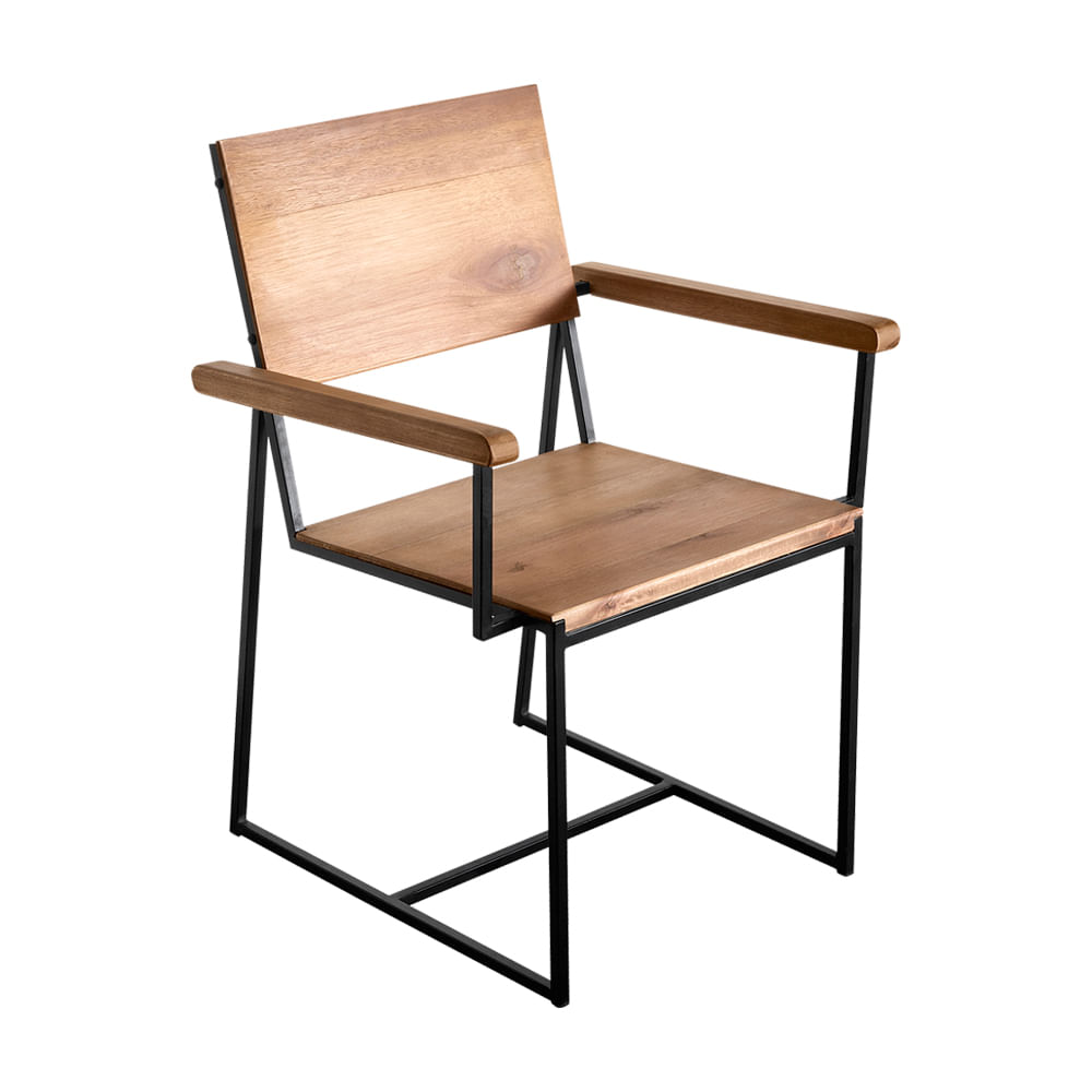 Cadeira-Rumba-Industrial-em-Madeira-Mel-e-Base-Preta-de-aco-com-Braco-com-55cm-de-largura---70347-