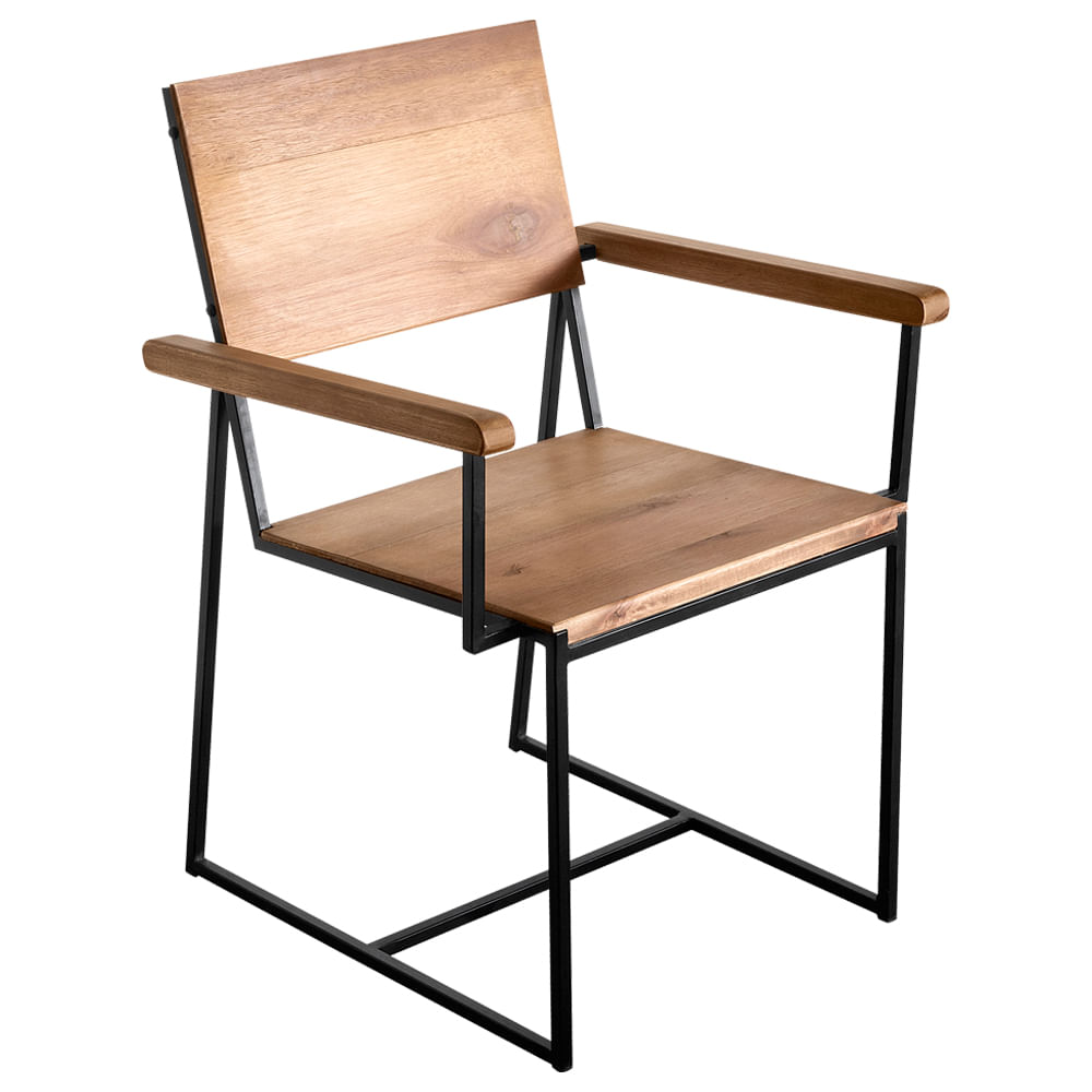 Cadeira-Rumba-Industrial-em-Madeira-Mel-e-Base-Preta-de-aco-com-Braco-com-55cm-de-largura---70347-