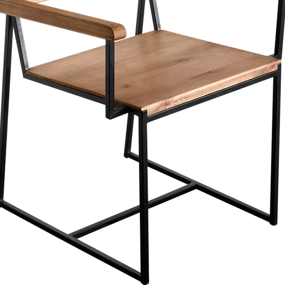 Cadeira-Rumba-Industrial-em-Madeira-Mel-e-Base-Preta-de-aco-com-Braco-com-55cm-de-largura---70347-