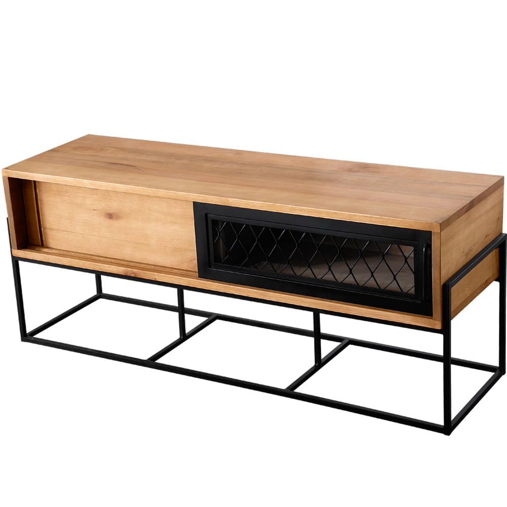 Home-Rumba-Industrial-em-Madeira-Mel-e-Base-Preta-com-139cm-de-largura---70372