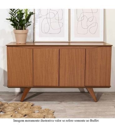 Buffet Olive Tampo e Base Natural 1,35cm  -70393