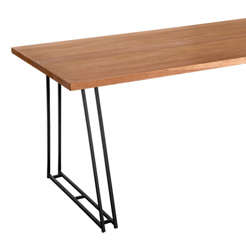 Mesa-Rumba-Industrial-em-Madeira-Mel-e-Base-Preta-com-200cm-de-largura---70397