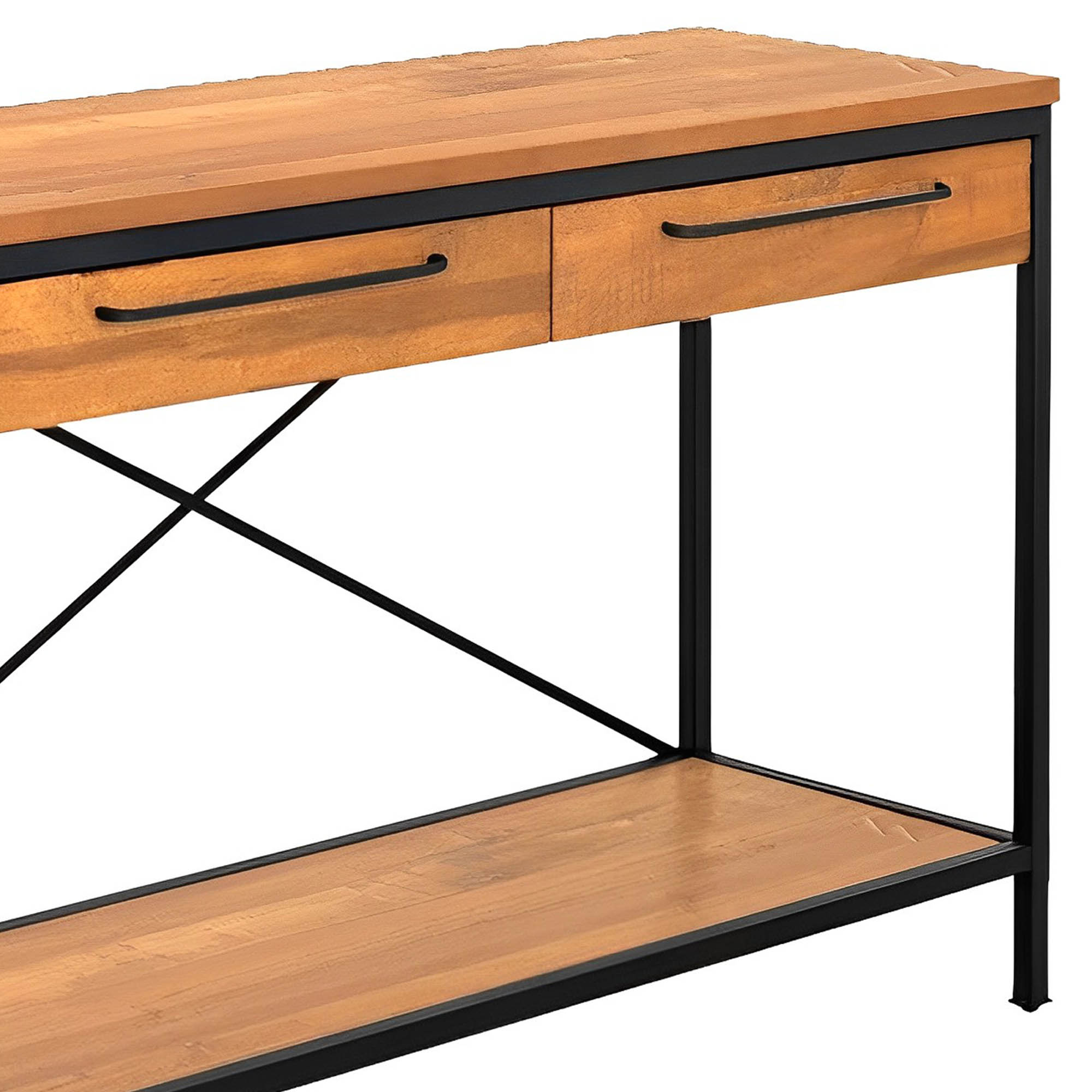 Aparador-Teka-Industrial-em-Madeira-Mel-e-Base-Preta-com-120cm-de-largura---70410