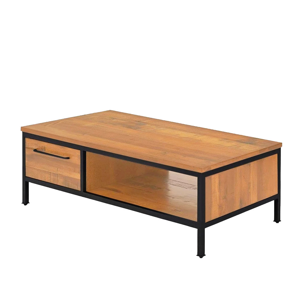 Mesa-de-Centro-Teka-Industrial-em-Madeira-Mel-e-Base-Preta-com-90cm-de-largura---70429