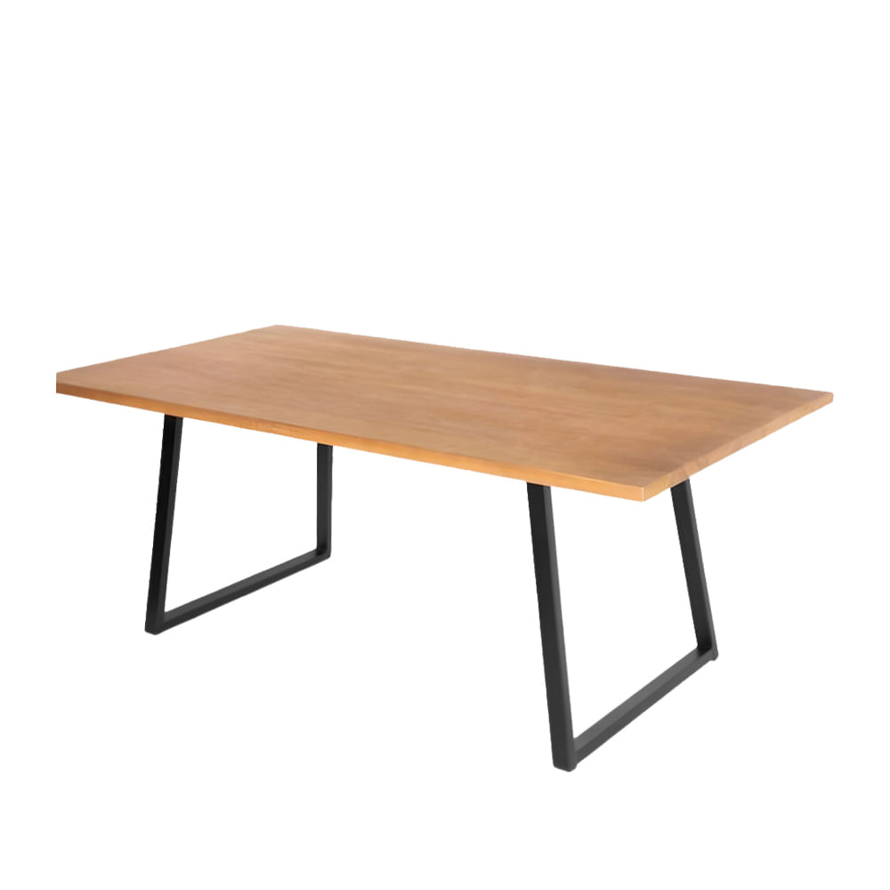 Mesa-de-Jantar-Londres-Tampo-Mel-Base-Preta-240cm---70449-