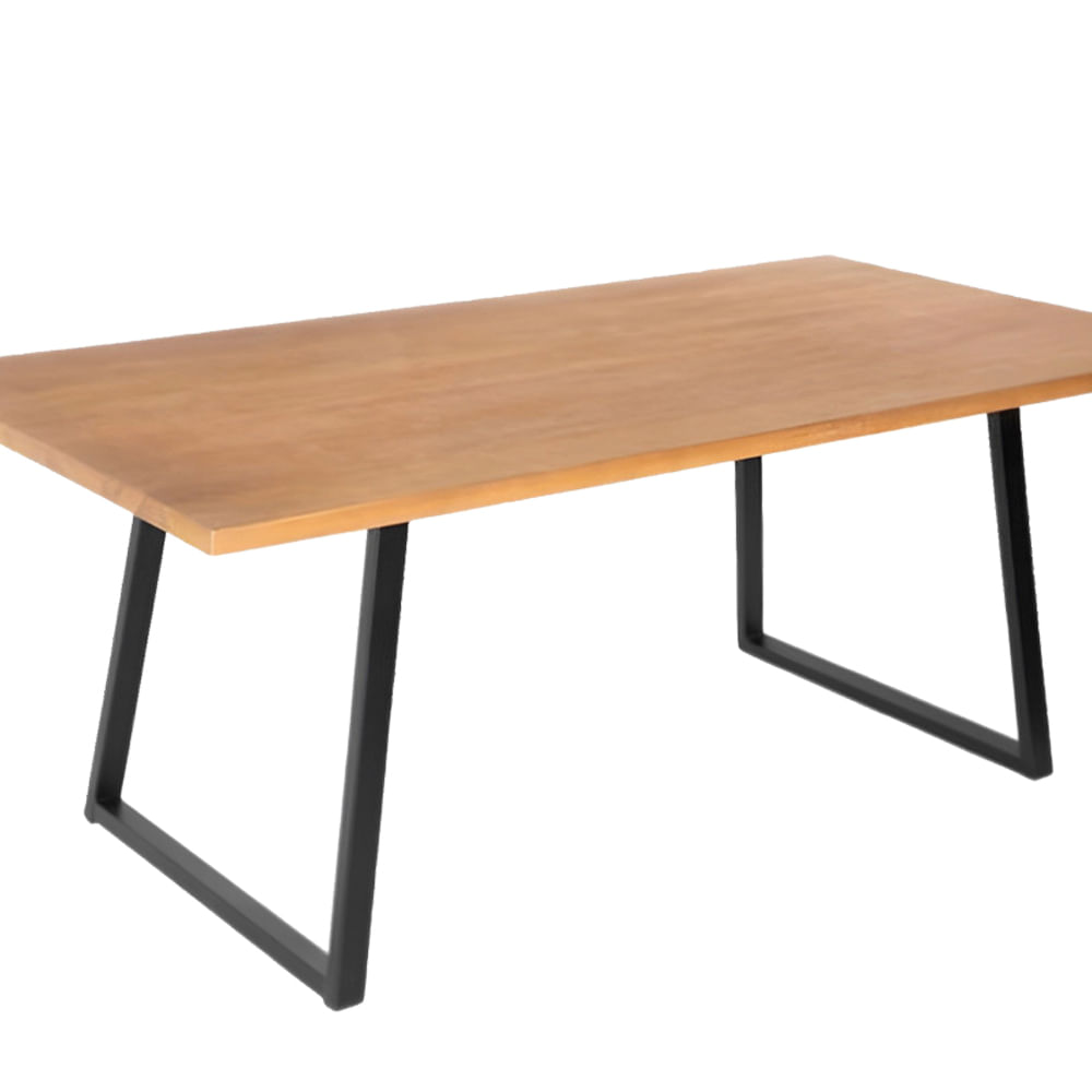 Mesa-de-Jantar-Londres-Tampo-Mel-Base-Preta-240cm---70449-