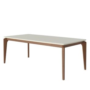 Mesa Lauren Tampo Off White Fosco Base Natural 210cm  - 70558