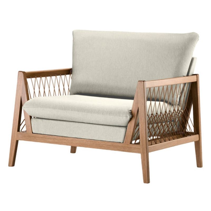 PoltronaPlenoAssentoAlgodaoCordaChataEstruturaMadeiraCedro85cm70574