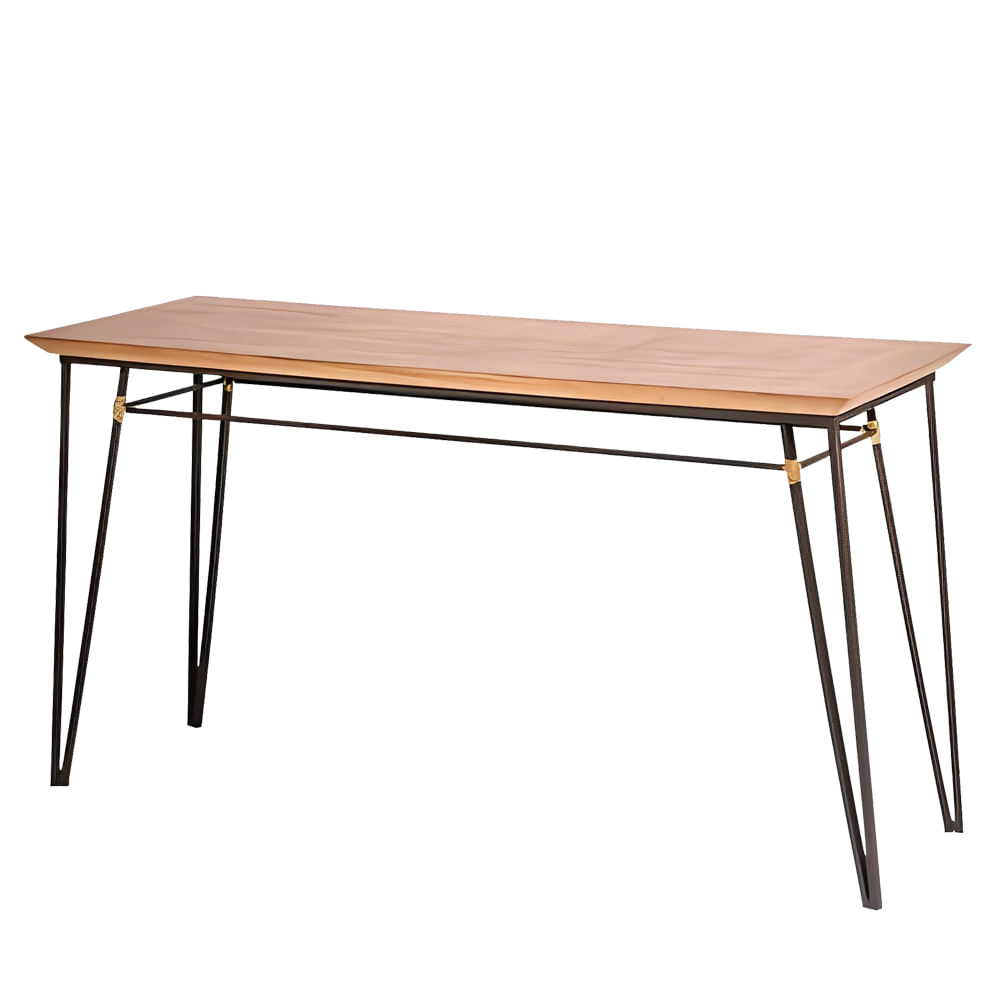 Aparador-Luxor-Tampo-Mel-Base-de-Aco-Preta-145cm---70585