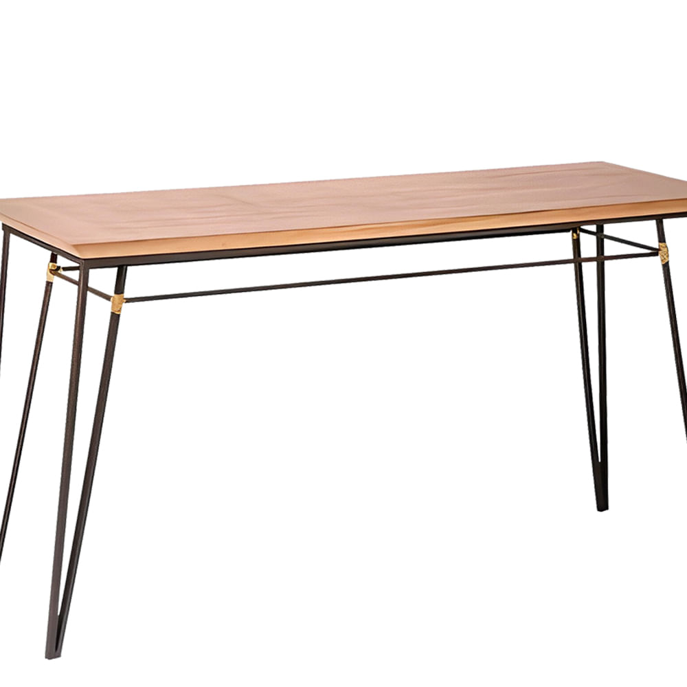 Aparador-Luxor-Tampo-Mel-Base-de-Aco-Preta-145cm---70585
