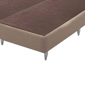 Base Sommier de Cama Box Linho Bege Queen 158cm - 70584