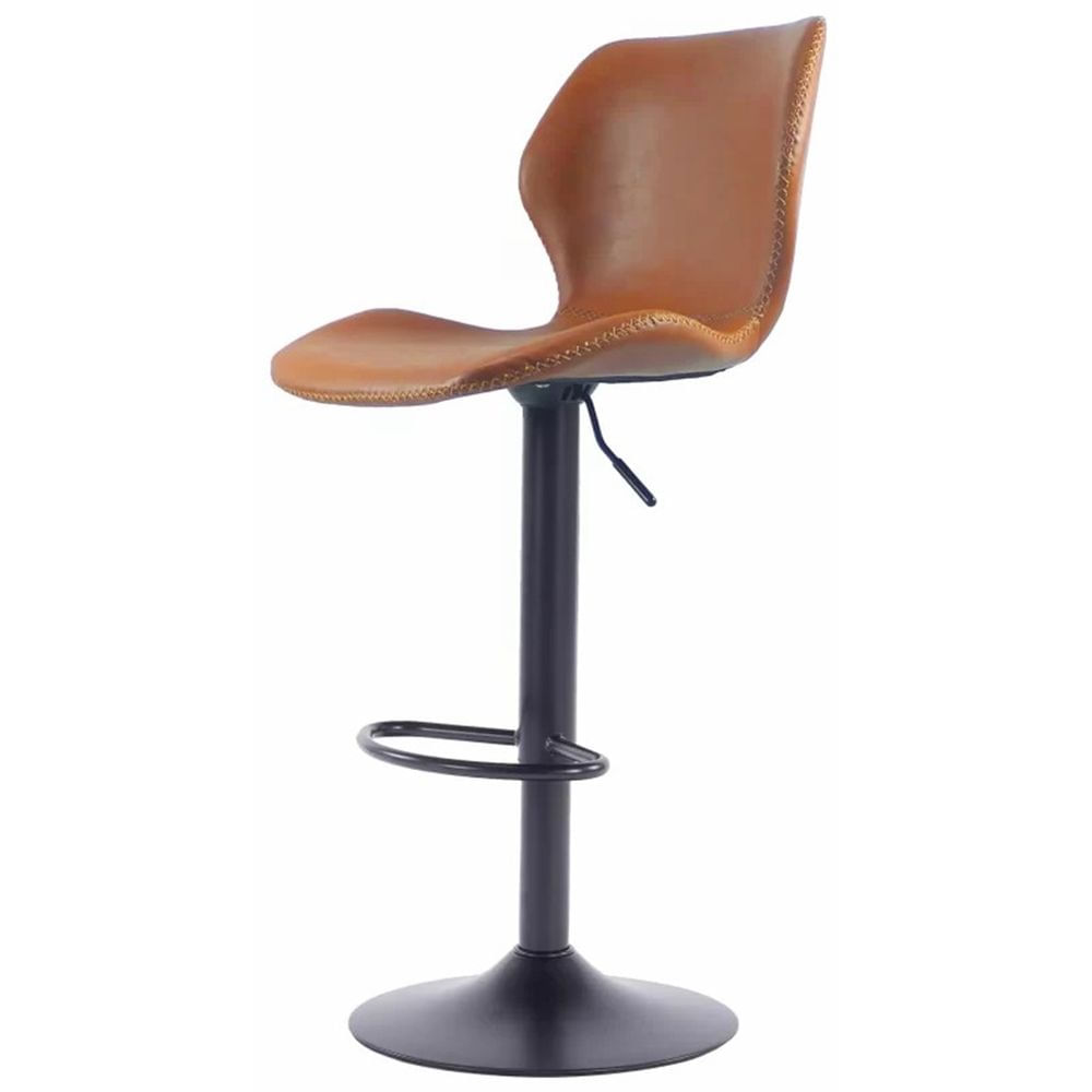 Banqueta-Bristol-Couro-Ecologico-Caramelo-com-Base-Disco-Ajustavel-110cm---70772