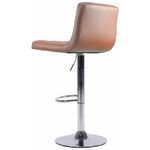 BanquetaIstambulCouroEcologicoCarameloBaseDiscoAjustavelCromada115cm70785
