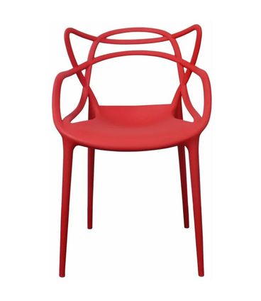 Kit 4 Cadeiras Aviv em Polipropileno Vermelho - 70863