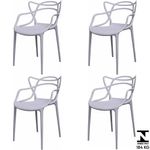 Kit4CadeirasAvivemPolipropilenoCinza70864