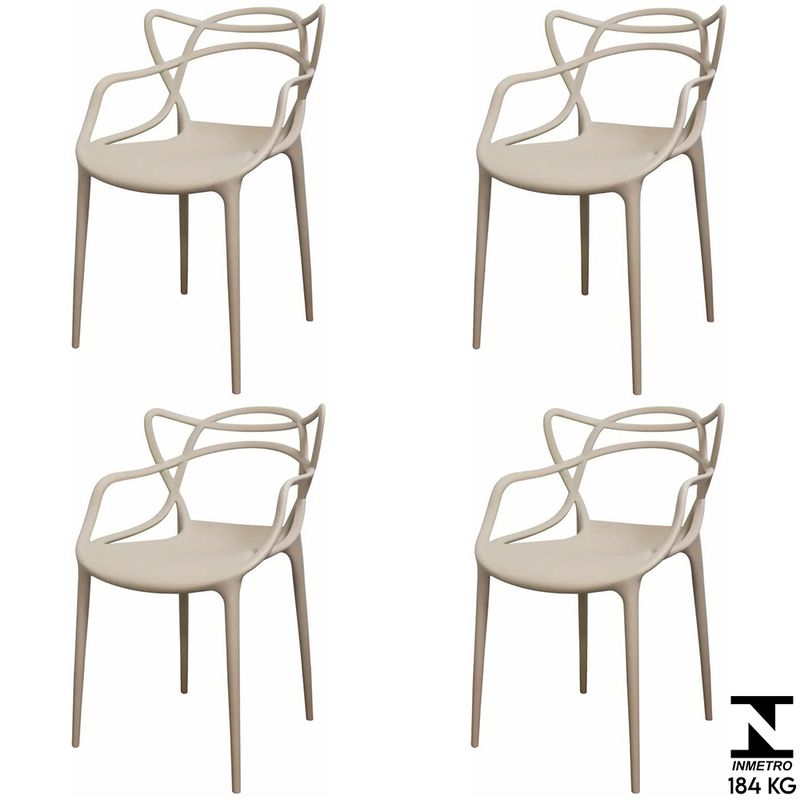 Kit4CadeirasAvivemPolipropilenoFendi70866