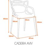 Kit4CadeirasAvivemPolipropilenoLaranja70867