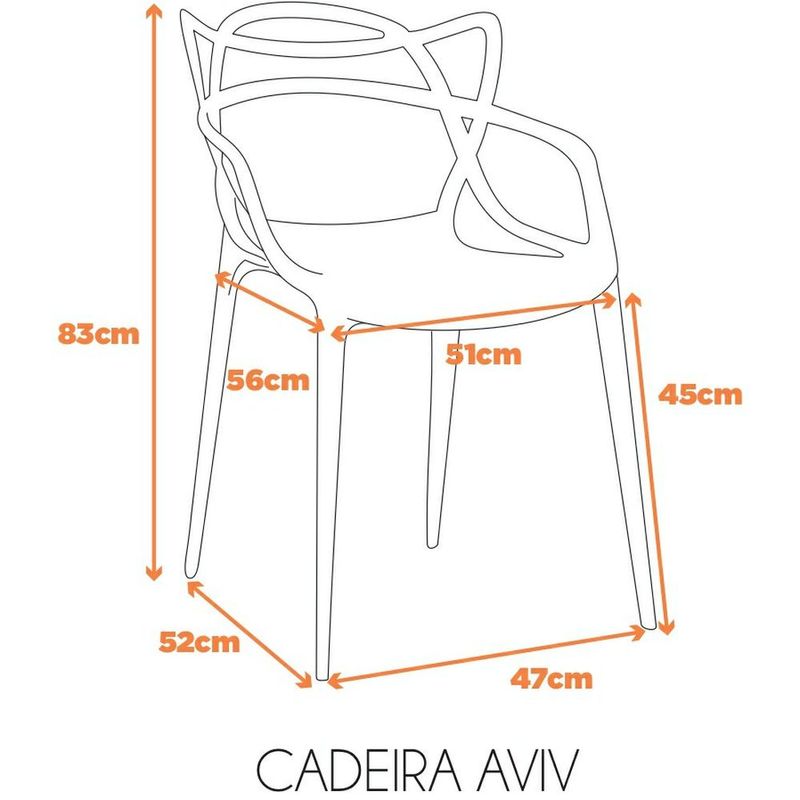 Kit4CadeirasAvivemPolipropilenoVerdeJava70868