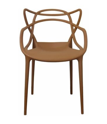 Kit 4 Cadeiras Aviv em Polipropileno Marrom Cappuccino - 70870