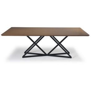 Mesa Jantar Ora Tampo Capuccino Base Preto Fosco 180cm - 70888