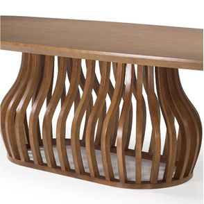 Mesa Jantar Heos TTampo Barril e Base Imbuia 200cm - 70958