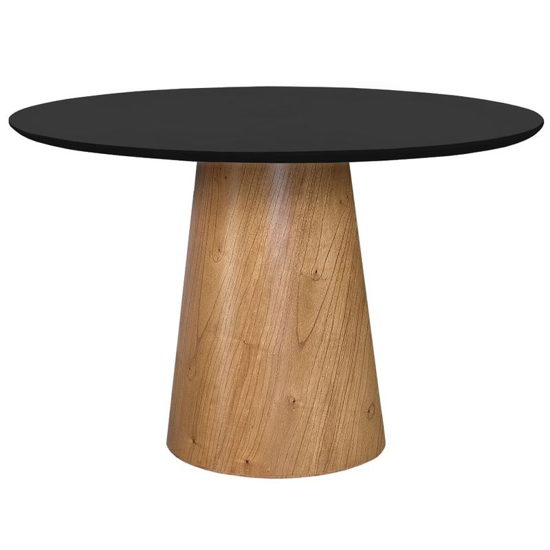 MesadeJantarConeTampoVidroPretocomBaseImbuiaMel100cm67943