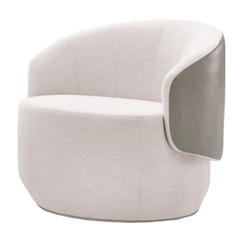 PoltronaAnandaGiratoriaBegeClaroAcabamentoCourinoCinza75cm61784