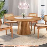 MesaAkiraTampoCinamomoVidroCentralOffWhite160cm66702