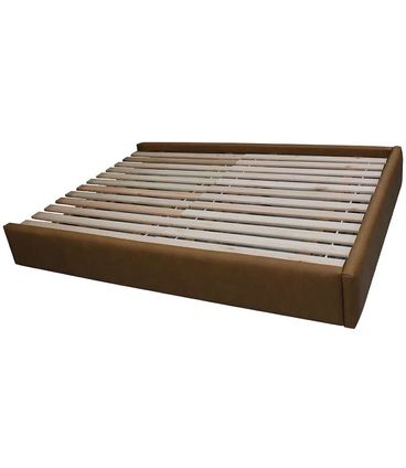 Cama Oslo em Tecido Caramelo para Colchão Queen 158cm - 70381