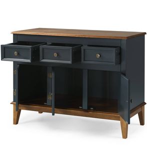 Buffet Antoine 3 Portas e 3 Gavetas Azul Petróleo 114cm - 67876