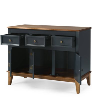 Buffet Antoine 3 Portas e 3 Gavetas Azul Petróleo 114cm - 67876