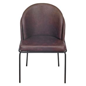 Cadeira Denali Estofada PU Cafe Base Aco - 71491