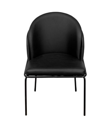 INATIVO - Cadeira Denali Estofada PU Preto Base Aco - 71492