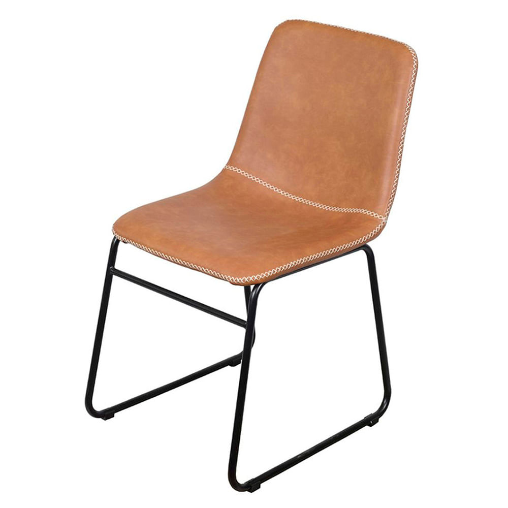 Cadeira-Verner-Estofada-PU-Caramelo-Base-Aco-Preto---71512