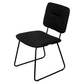 Cadeira Batur PU Preto Base Aco Preto - 71529