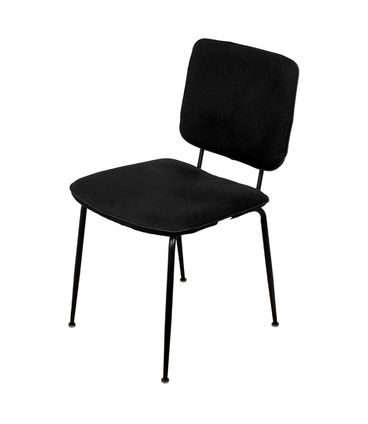 Cadeira Batur PU Preto Base Aco Preto 4 Pes - 71534