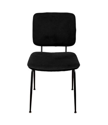 Cadeira Batur PU Preto Base Aco Preto 4 Pes - 71534