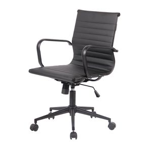 Cadeira Office Sevilha Couríssimo Preto Base Aço Preto - 72028