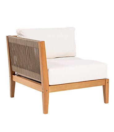 Sofa Modulo Canto Direito Cannes Cor Cru Base Mel - 72218