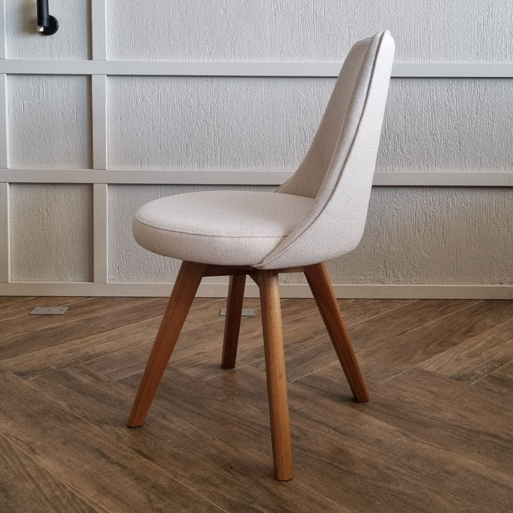 Cadeira-Catarina-Tecido-Cru-com-Base-Giratoria-em-Madeira-cor-Castanho---72266