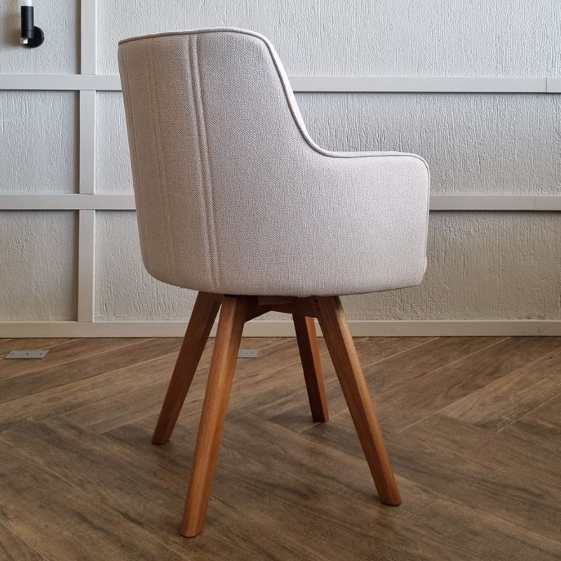 CadeiraCharloteAssentoTecidoCrucomBaseGiratoriaemMadeiraCastanho72268