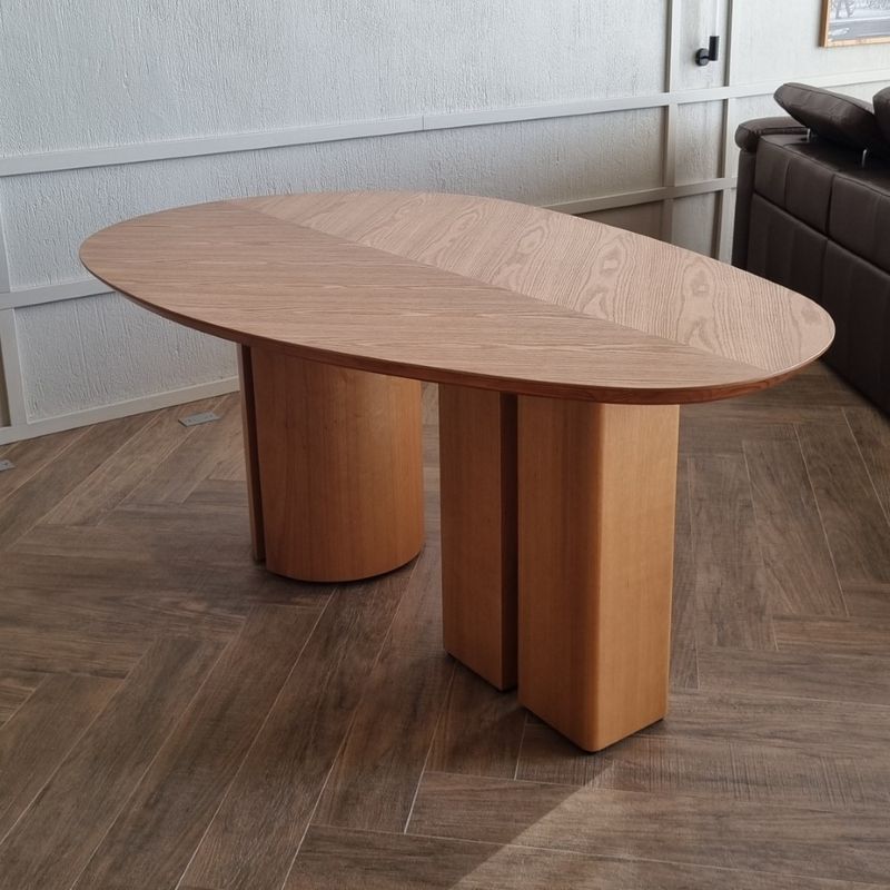 MesaJantarSampaOrganicaTampoeBaseemMadeiracorCastanho180cm72354