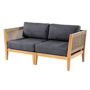Conj. Sofa 02 Lugares Cordas + Poltrona Cordas Cannes Mel - 72396