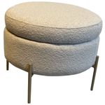 PuffSolisEstofadoTecidoCrucomPesChampanhe54cm72339