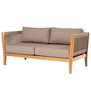 Sofa Cannes 02 Lugares Acquablock Fendi Base Verniz Mel - 72465