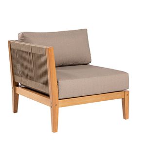 Sofa Modulo Canto Direito Cannes Cor Fendi Base Mel - 72474