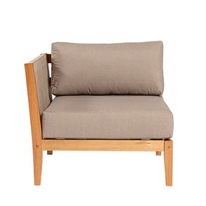 Sofa Modulo Canto Direito Cannes Cor Fendi Base Mel - 72474