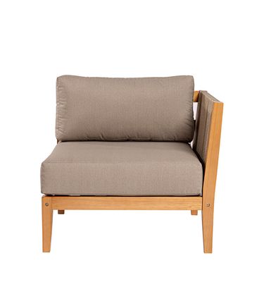 Sofa Modulo Canto Esquerdo Cannes Cor Fendi Base Mel - 72473