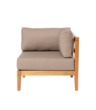 Sofa Modulo Canto Cannes Cor Fendi Base Mel - 72481