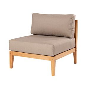 Sofa Modulo Com Encosto Cannes Cor Fendi Base Mel - 72482